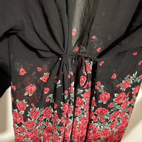 Torrid Black Shiffon Robe - Picture 3 of 6
